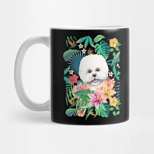 Tropical Bichon Frise Dog 2 Mug